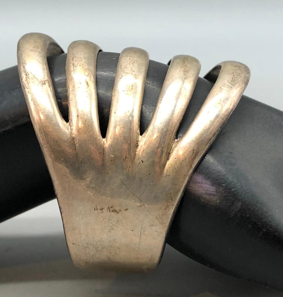 Five Sterling Silver Bracelets - 10