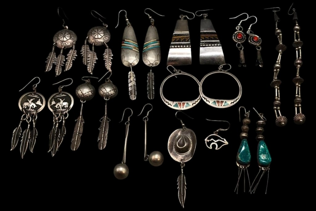Group Of Miscellaneous Earrings - All Sterling Silver (1 of 10)