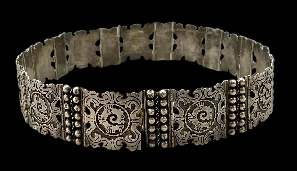 Sterling Silver Concho Belt - Taxco (1 of 7)