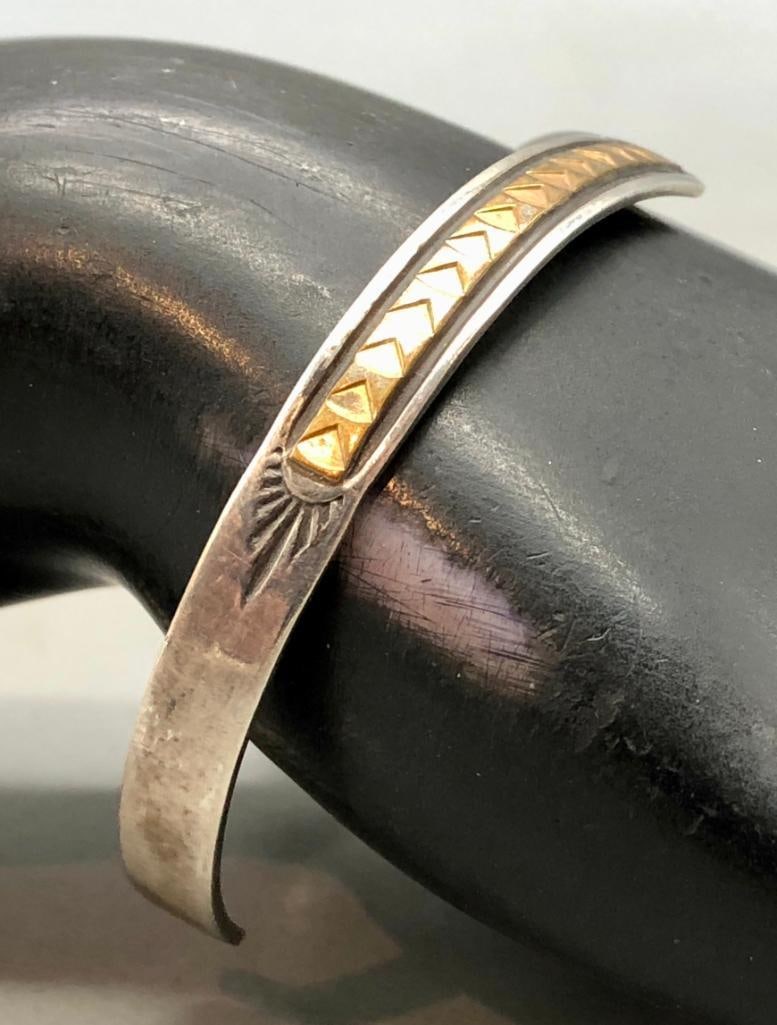 Seven Sterling Silver Stacker Bracelets - 10