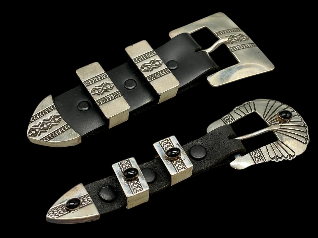 Two Sterling Silver Ranger Buckle Sets (1 of 11)