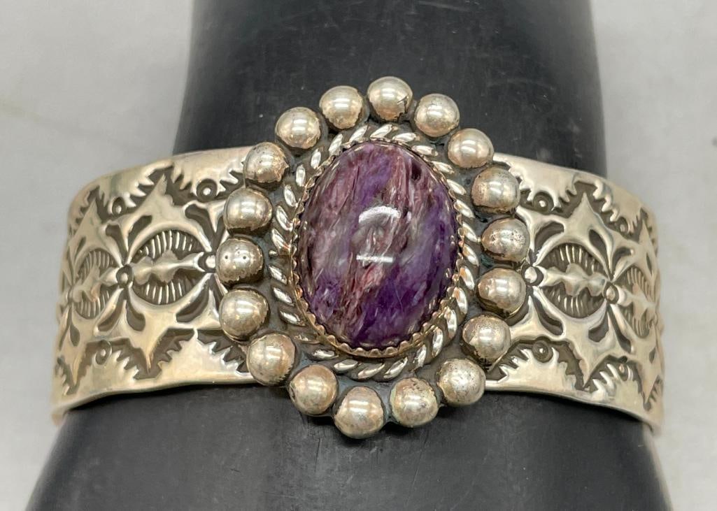 Two Sterling Silver Bracelets - 13