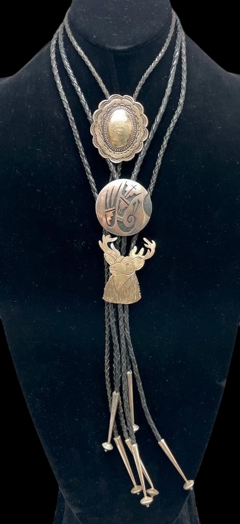 Three Sterling Silver Bolo Ties (1 of 15)