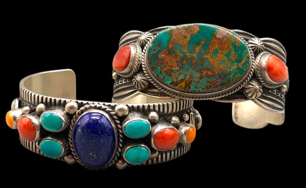 Two Guy Hoskie Sterling Silver And Multi Stone Bracelets (1 of 12)