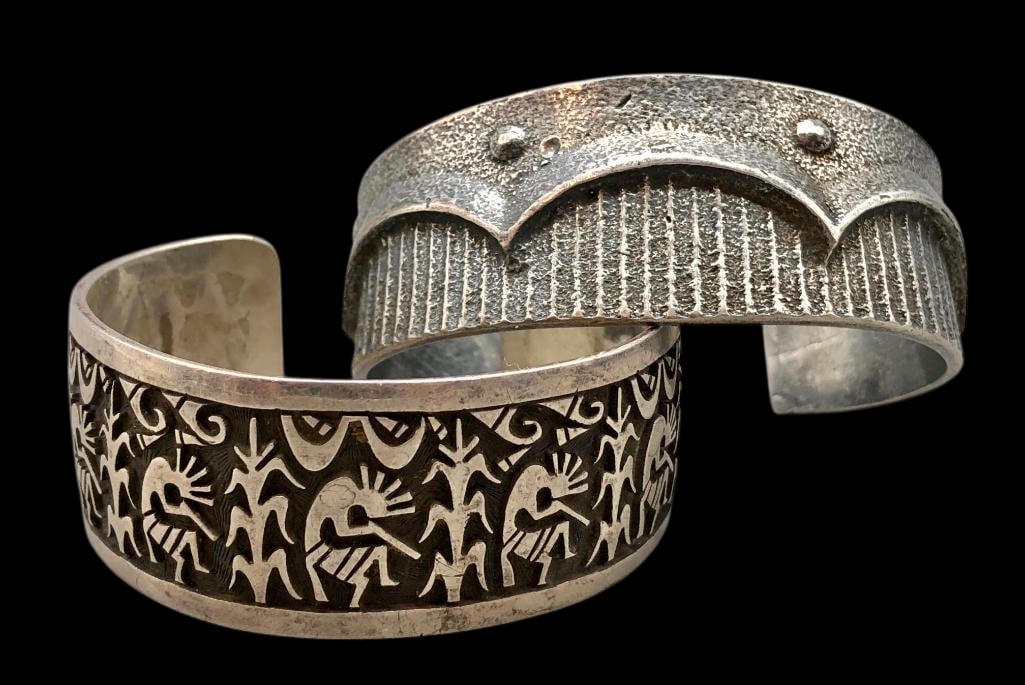 One Tufa Cast and One Overlay Bracelet (1 of 13)