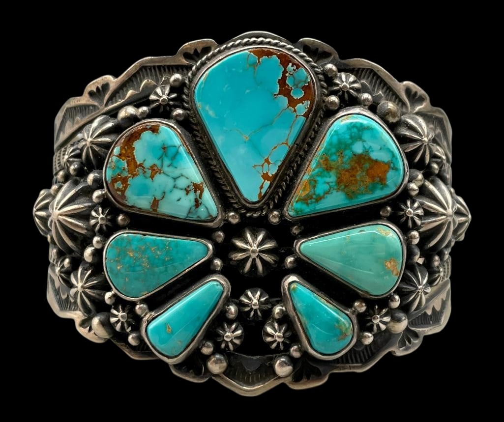 Sterling Silver And Turquoise Bracelet By Happy Piasso (1 of 9)