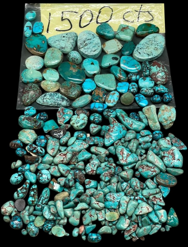 1500 Carats Of Turquoise Cabochons Etc. (1 of 16)