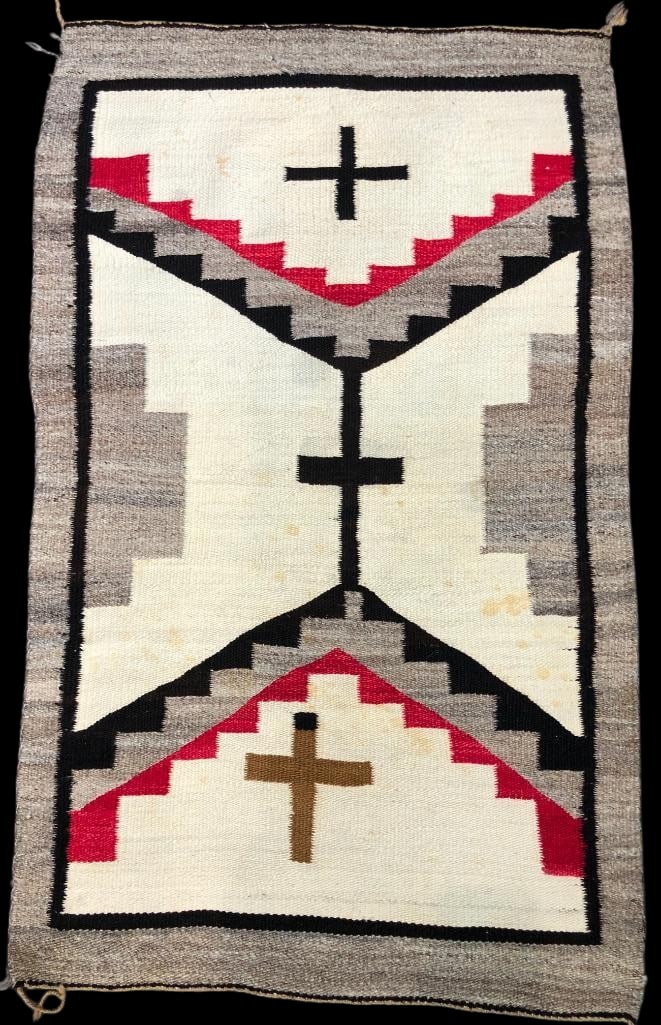Vintage Cross Theme Navajo Rug (1 of 17)