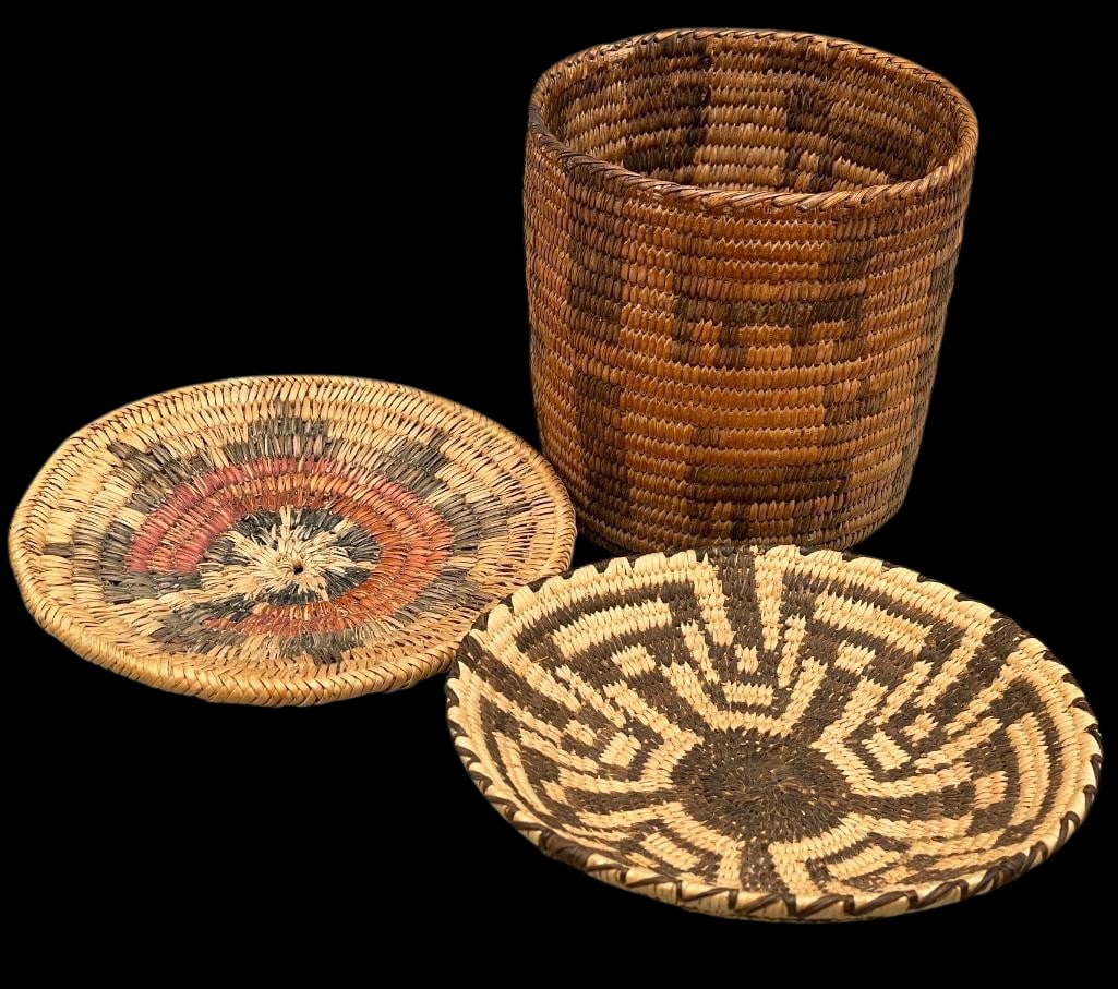 Two Pima and One Navajo Baskets (1 of 9)