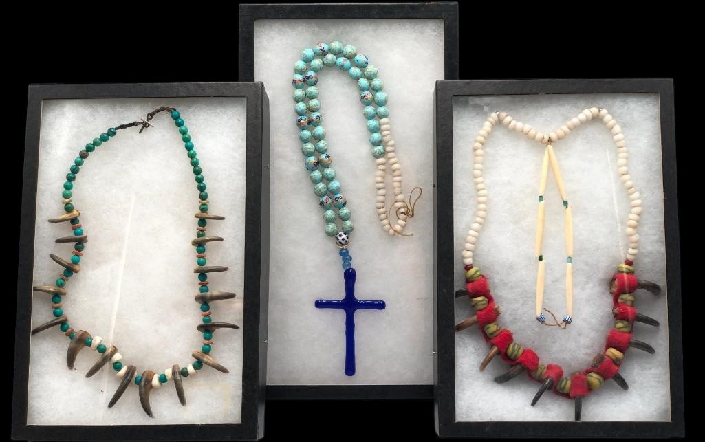 Group Of Trade Bead And Claw Necklaces (1 of 16)