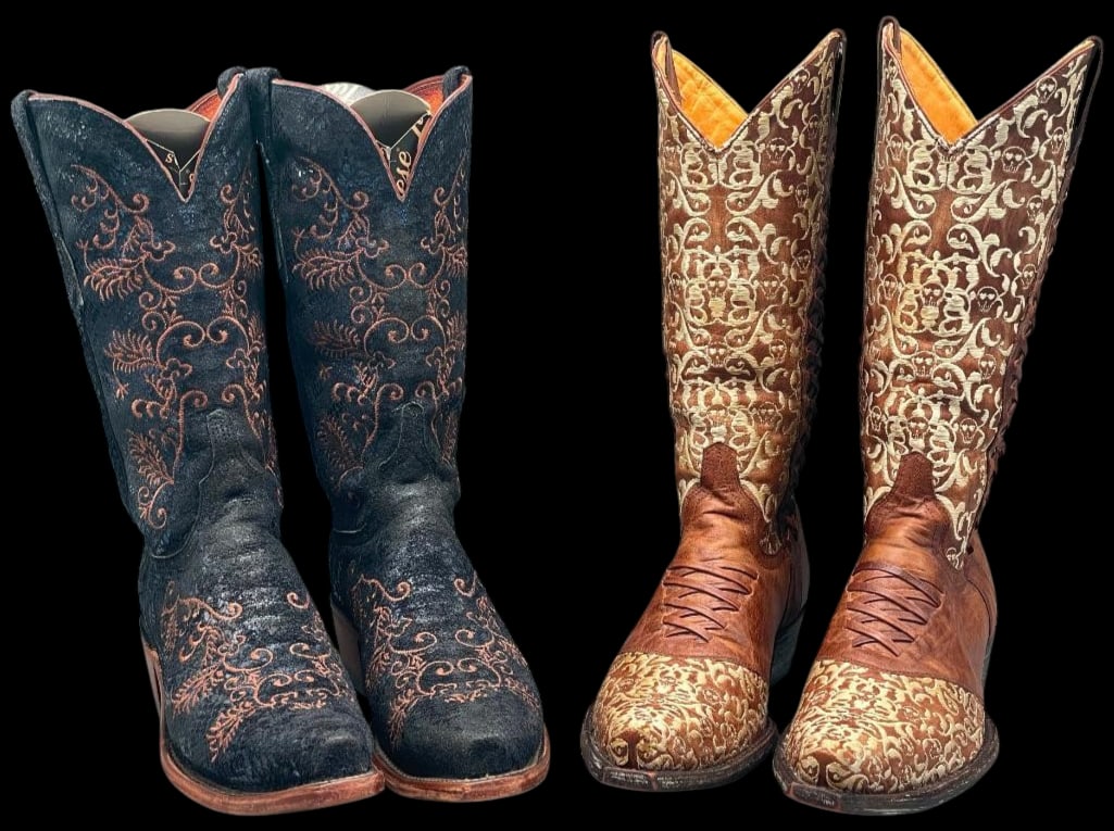 Two Pair Of Ladies Boots - Lucchese And Old Gringo (1 of 16)