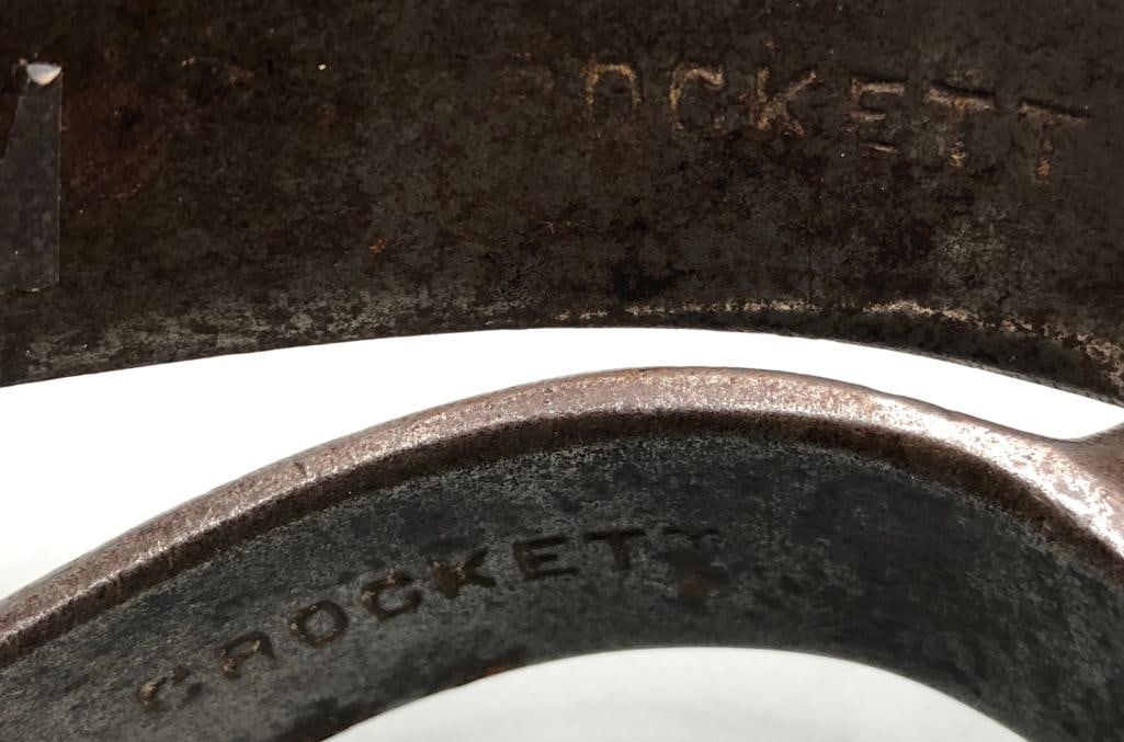 Remounted Inside Marked Crockett Spurs - 12