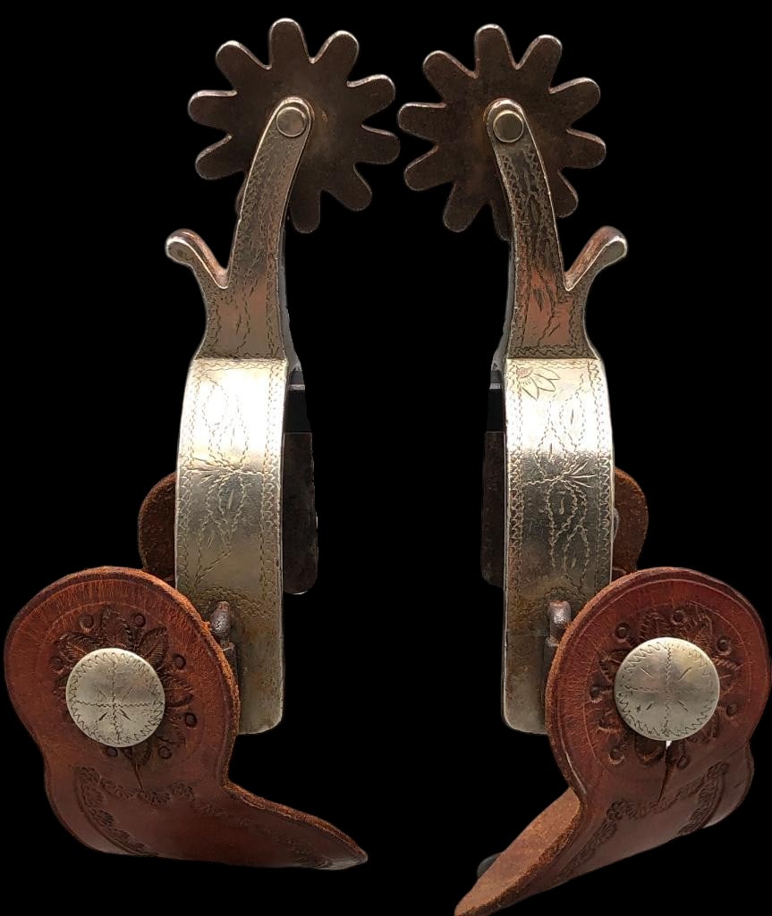 Remounted Inside Marked Crockett Spurs (1 of 14)