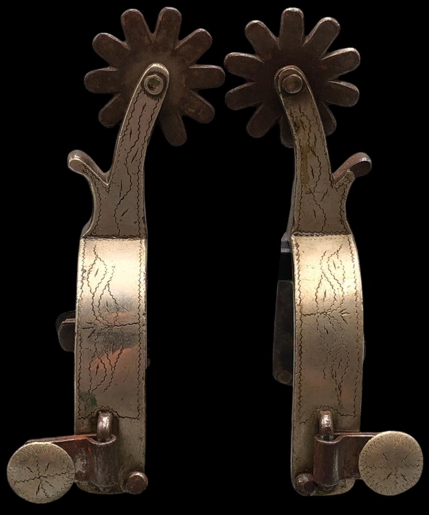 Remounted Inside Marked Crockett Spurs (1 of 12)