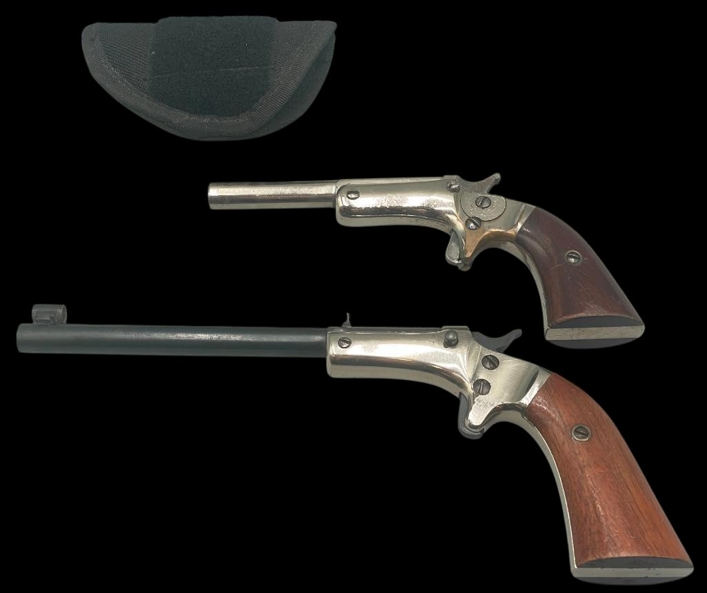Two Early 1900s Tip Up .22 Caliber Parlor Guns - J. Stevens Pistols (1 of 16)