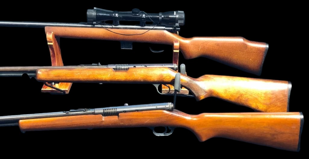 Three .22 Caliber Rifles - Stevens M87 - Springfield M87-A and a Marlin M25 MN (1 of 18)