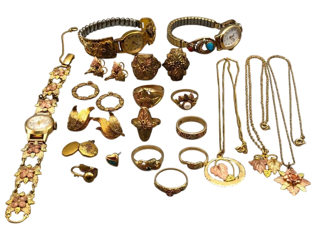 Group Of Various Rose Gold, Etc - Items Marked 10K And 14K Etc. (1 of 15)