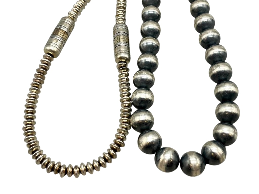 Two Sterling Silver Beaded Necklaces (1 of 11)