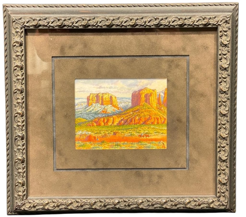 Original Miniature Watercolor By Calvin Toddy (1 of 13)