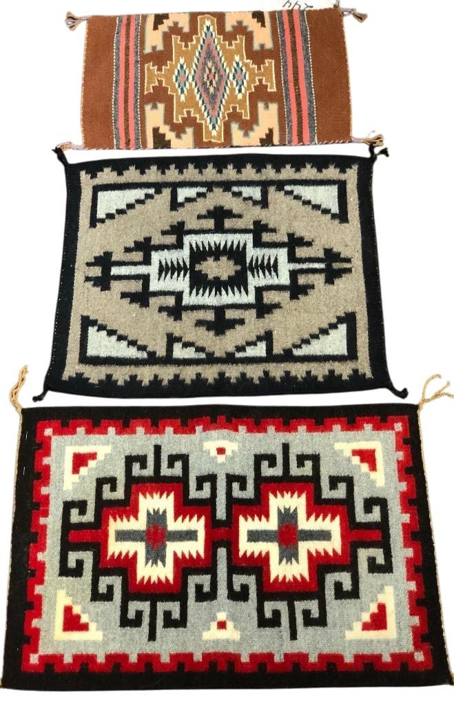 Group of Three Navajo Textiles (1 of 8)