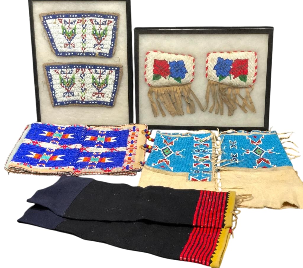 Group Of Vintage Beaded Leggings, Arm Bands, Etc. (1 of 9)