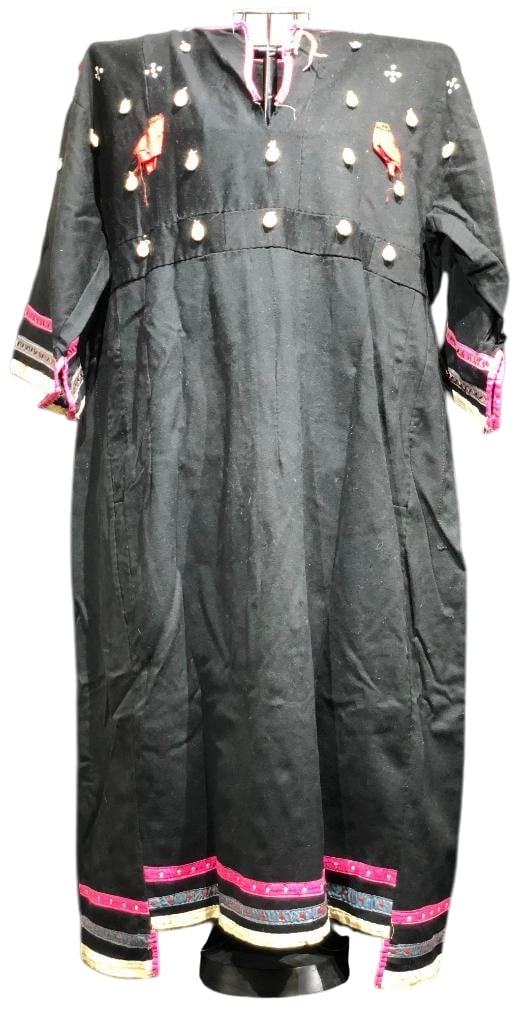 Antique Native American Wool Dress With Elk Ivory Accents (1 of 14)