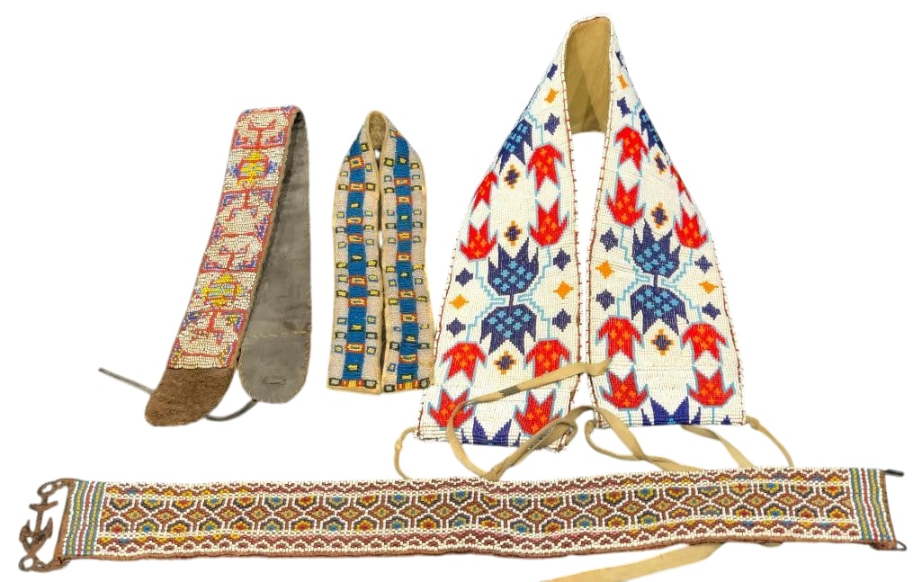 Four Miscellaneous Beaded Belts (1 of 11)