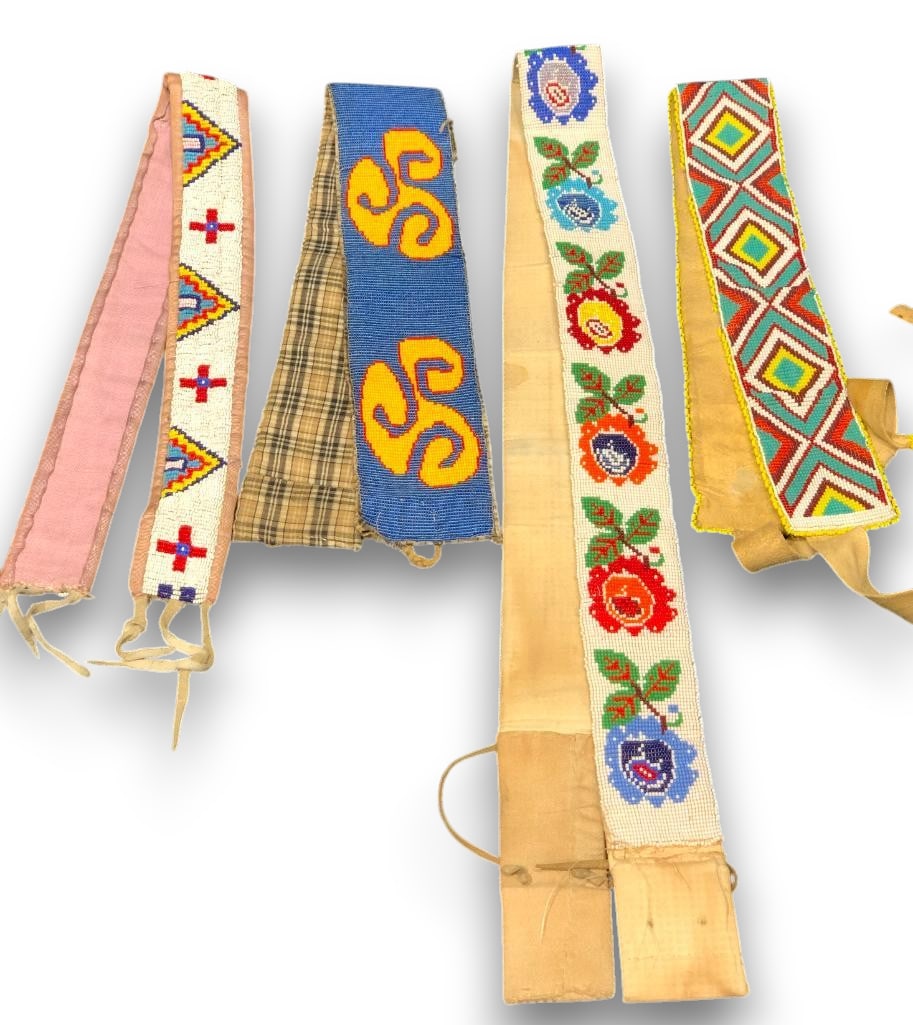 Four Vintage Beaded Belts (1 of 8)