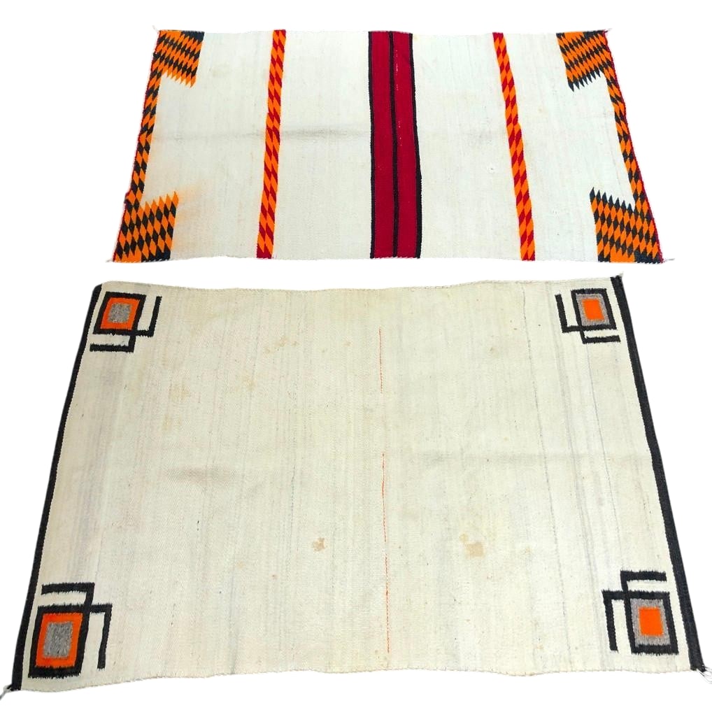 Two Vintage Navajo Double Saddle Blankets (1 of 20)