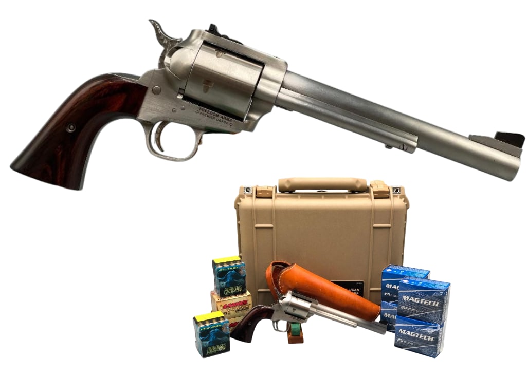 Freedom Arms .454 Casull Caliber Single Action Revolver With Pelican Case & Eight Boxes of .454 Ammo (1 of 19)