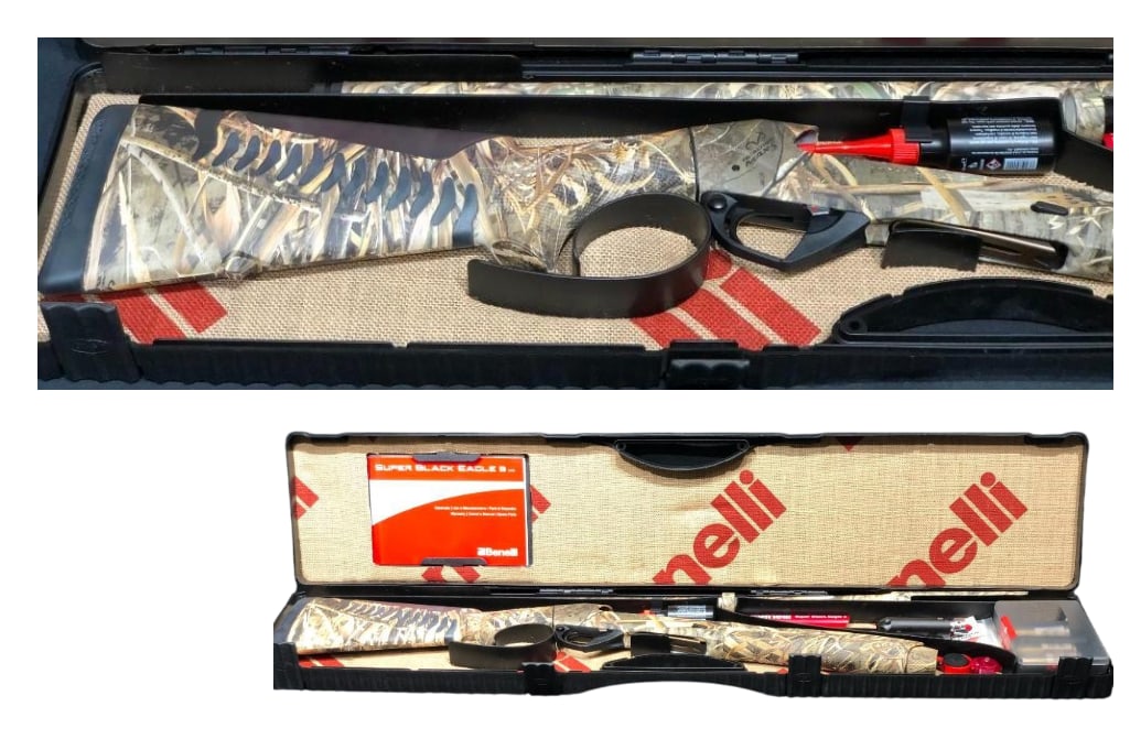 Benelli Super Black Eagle 12 Gauge Shotgun With Case.: For your bidding pleasure is a like new, Benelli Super Black Eagle 12 gauge shotgun with case. This is a lightweight premium semi automatic shotgun. This features inertia driven action, recoil