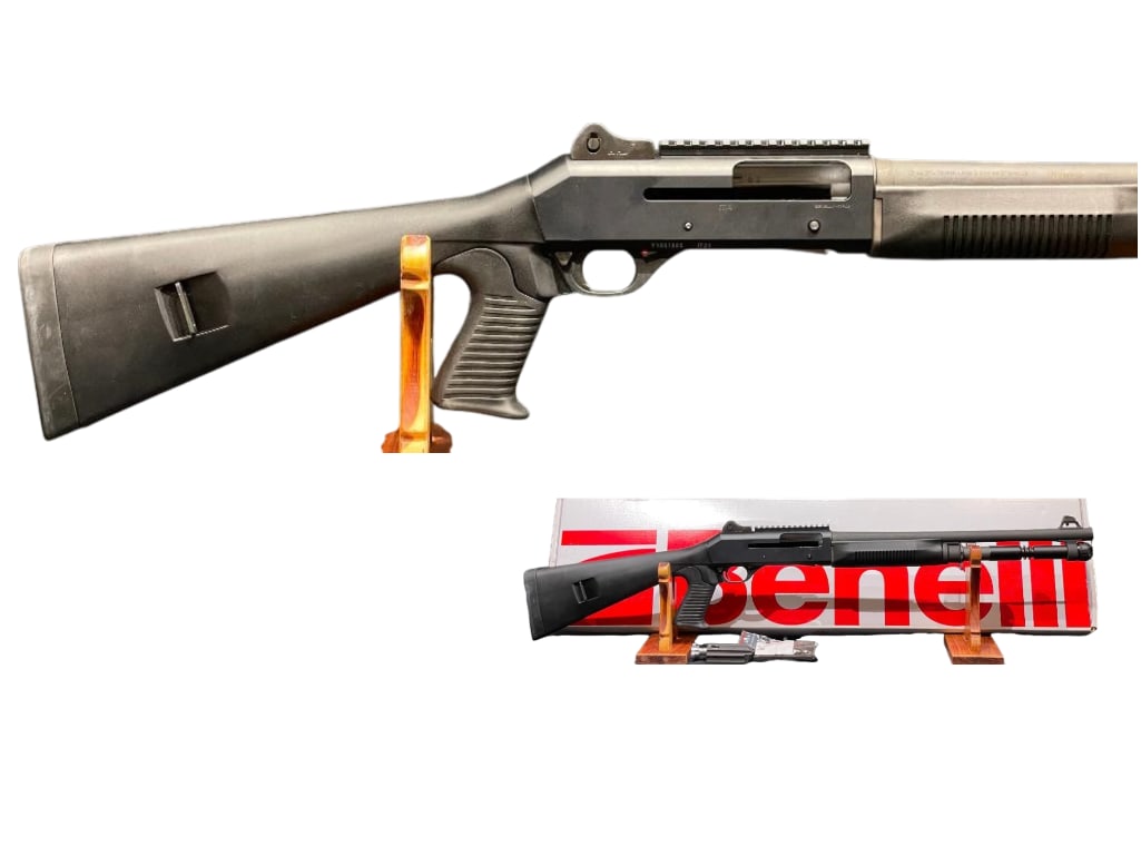 Benelli M1 Super 90 12 Gauge Shotgun: For your bidding pleasure is a like new, Benelli M1 Super 90 12 gauge shotgun. This is a inertia driven semi automatic shotgun. The receiver is aerospace grade alluminum alloy, polymer stock and