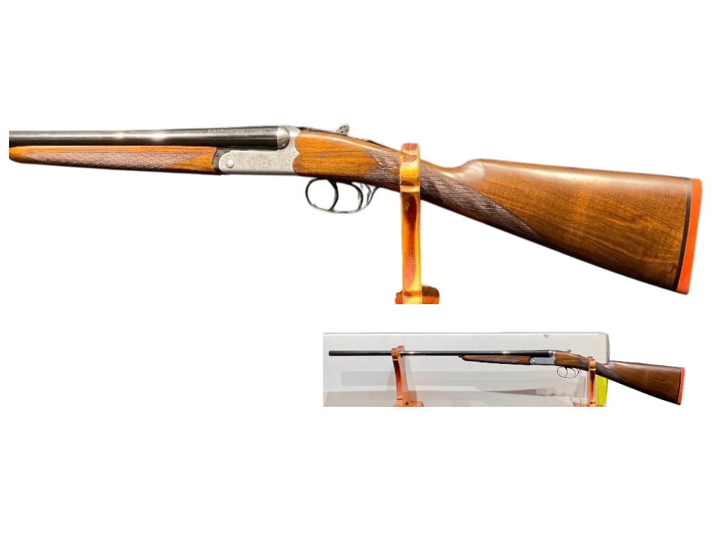 Italian FAIR 28 Gauge Side By Side Shotgun: For your bidding pleasure is a like new, Italian F.A.I.R. 28 Gauge side by side shotgun. This is a lightweight scaled frame shotgun often used for bird hunting and clay shooting. The gun features boxl