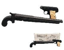 Leinad Double Barrel Derringer .45 Caliber And Rigarmi .25 Caliber Pocket Pistol (1 of 18)