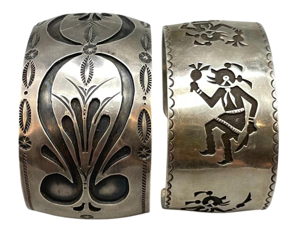 Two Sterling Silver Overlay Style Bracelets (1 of 13)