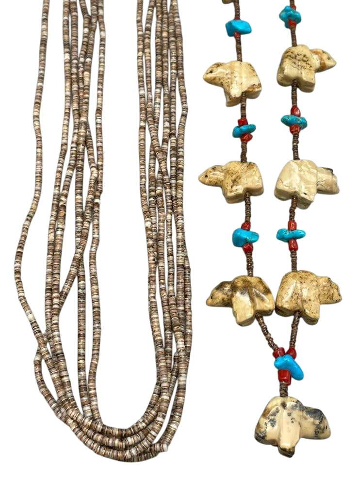Two Pueblo Necklaces - One Fetish And One Heishi (1 of 12)