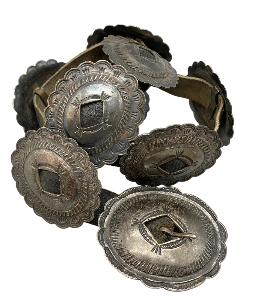 First Phase Style Sterling Silver Concho Belt (1 of 11)