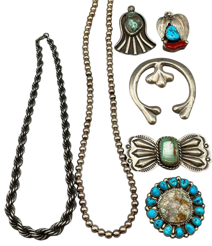 Group Of Pins/Pendants And Necklaces All Sterling Silver (1 of 16)