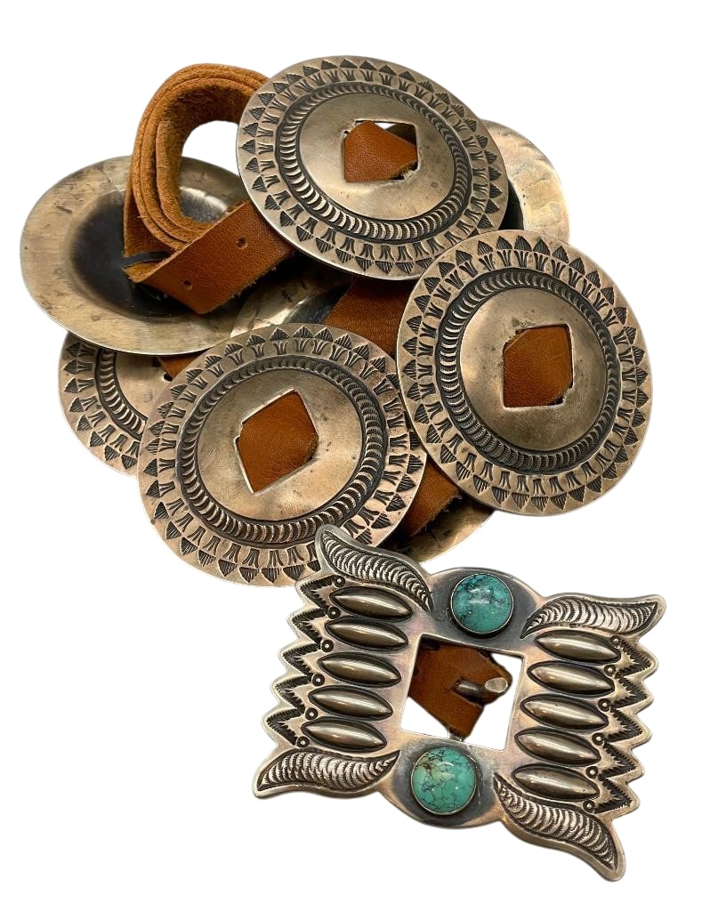 Sterling Silver First Phase Style Concho Belt - Tommie Charlie (1 of 13)