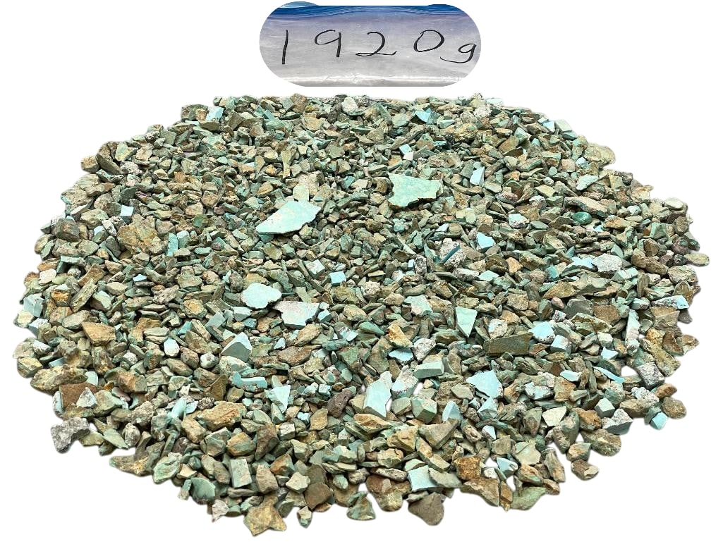 1920 Grams Or 4.23 lbs Of Loose Turquoise Nuggets And Chips