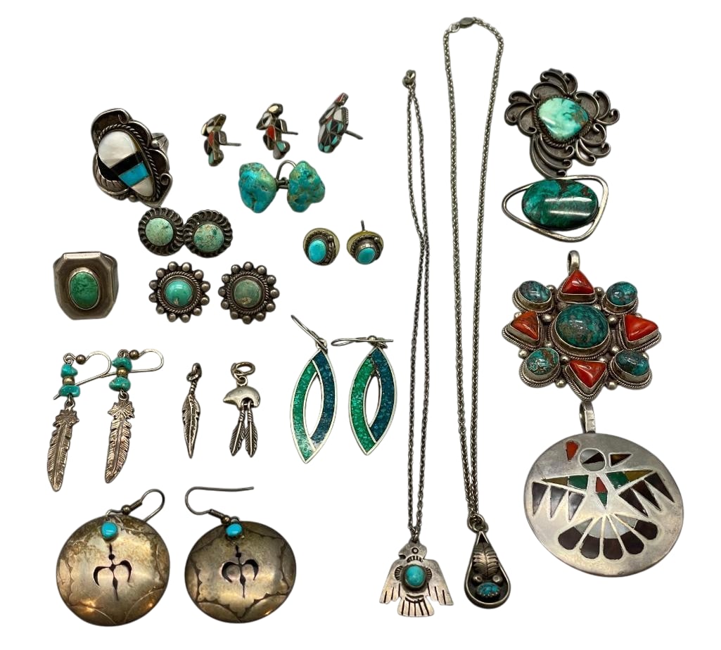 Group of Jewelry Items - Earrings, Rings, Pendants, Etc (1 of 11)