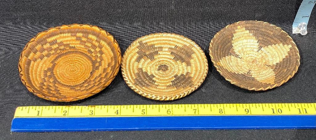 Three Fine Mini Pima Baskets - 8