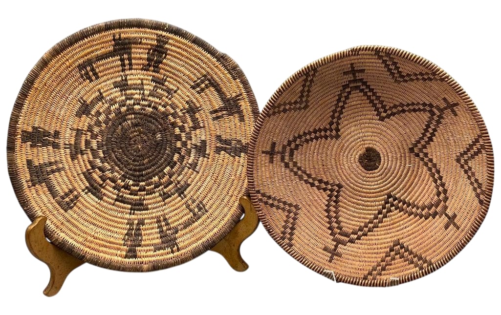 Two Antique Figural Apache Baskets (1 of 10)