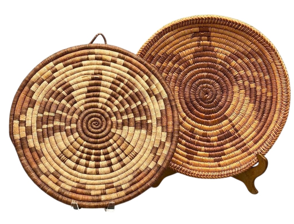 Two Eagle Themed Native American Baskets - Hopi And Navajo (1 of 9)