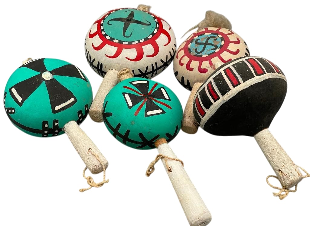 Group Of Five Vintage To Antique Hopi Rattles (1 of 8)