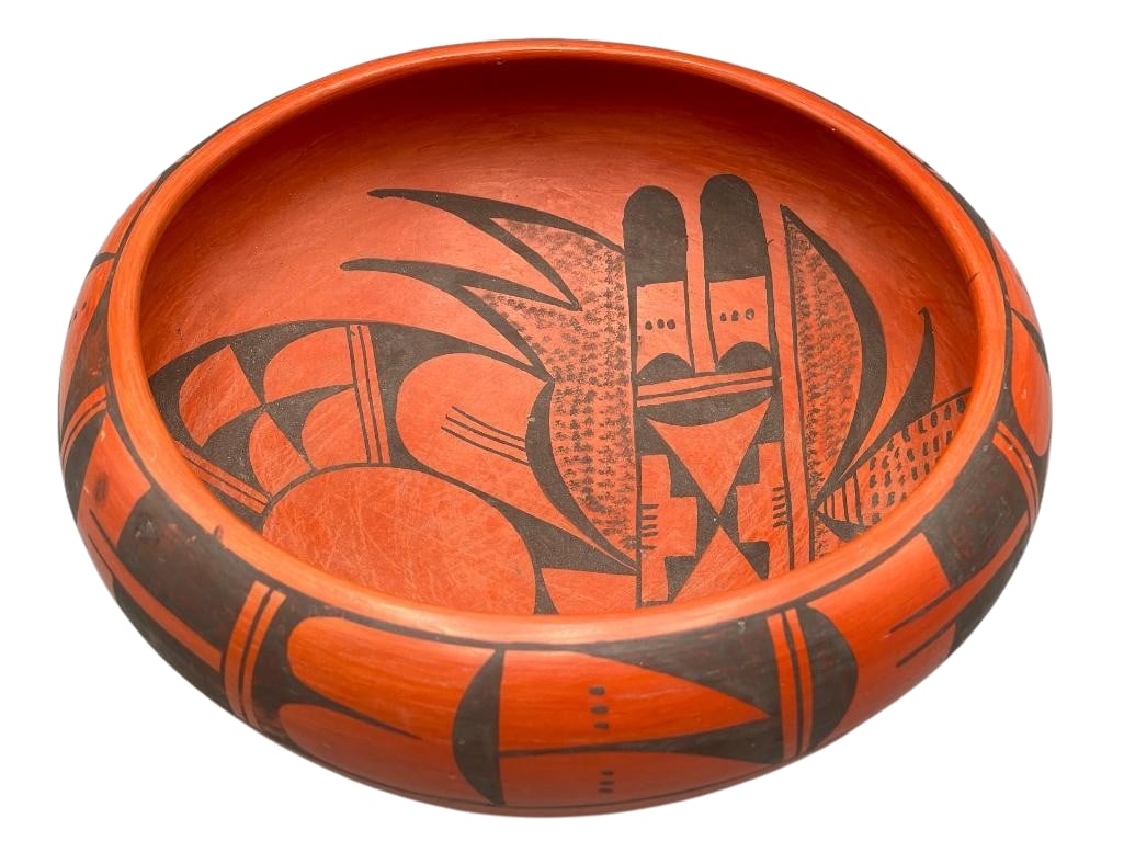 Laura Tomosie (1907-1977) Hopi Pottery Bowl Made In 1976 (1 of 10)