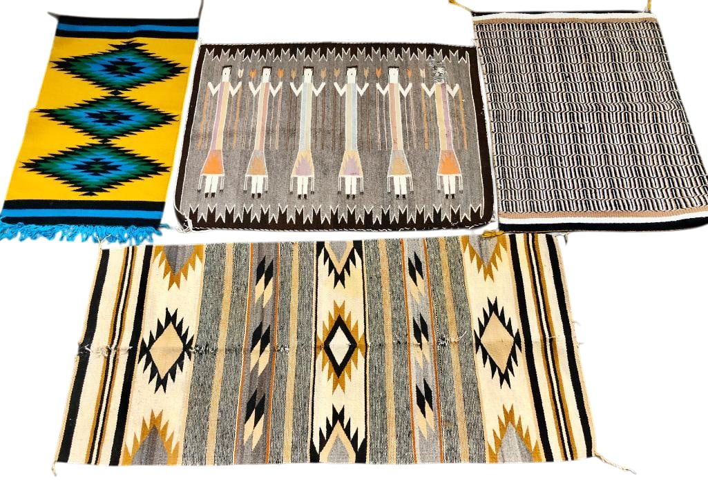 Group Of Four Vintage Navajo Rugs (1 of 20)