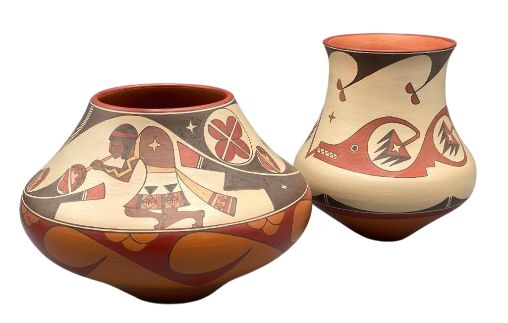 Two Santa Clara Pots By Lois Gutierrez, 2005-06 (1 of 10)