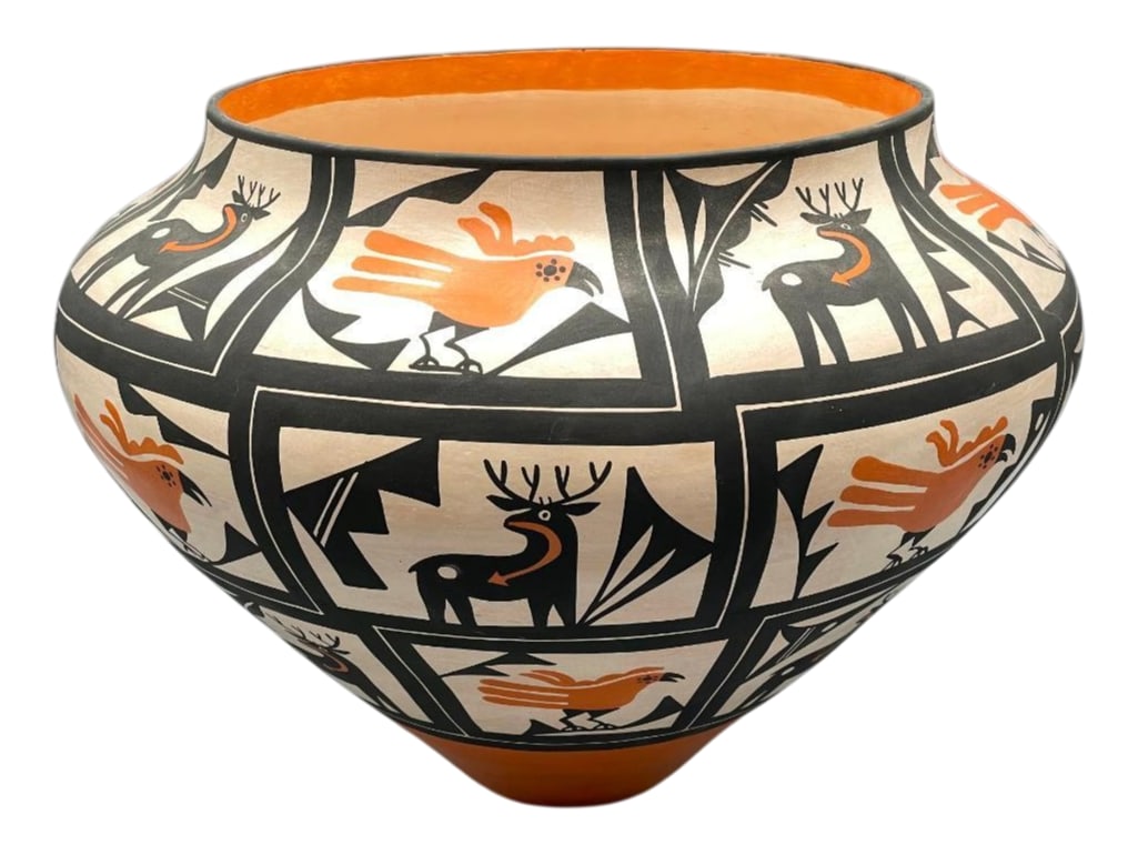 Very Large Acoma Hand Painted Pot By L. Joe (1 of 10)