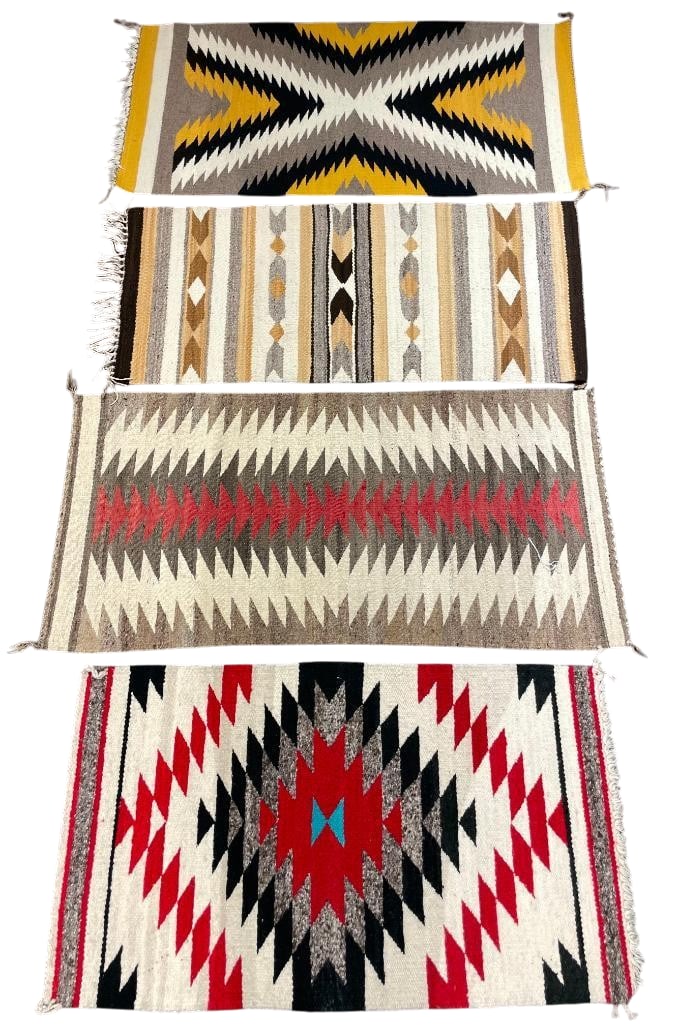 Group Of Four Vintage Navajo Gallup Throws (1 of 8)